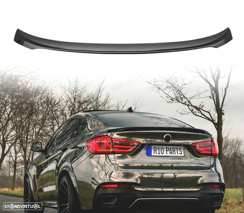 AILERON LIP SPOILER BMW X6 F16 14-19 LOOK M PERFORMANCE PRETO BRILHANTE - 1