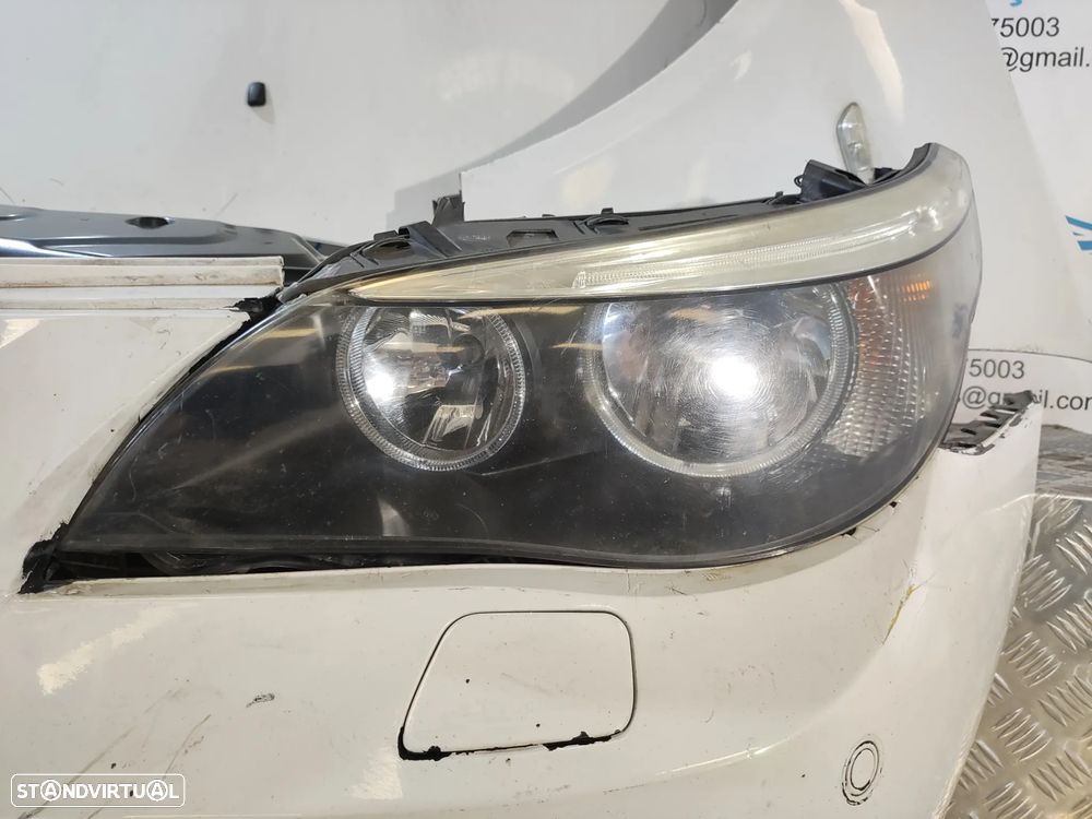 FRENTE COMPLETA BMW SERIE 5 E60 SEDAN PACK M E61 TOURING PACK M CAPOT PARACHOQUES SENSORES GUARDA-LAMAS OTICAS RADIADOR VENTILADOR FRENTE FIBRA REFORÇO - 4