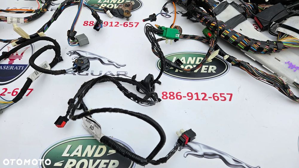 Jaguar XJ 351 Instalacja prawa komory bagażnika Wiązka tył prawy Przewody kompresora zawieszenia Modułów BSI DW93-14A005-BBC - 7