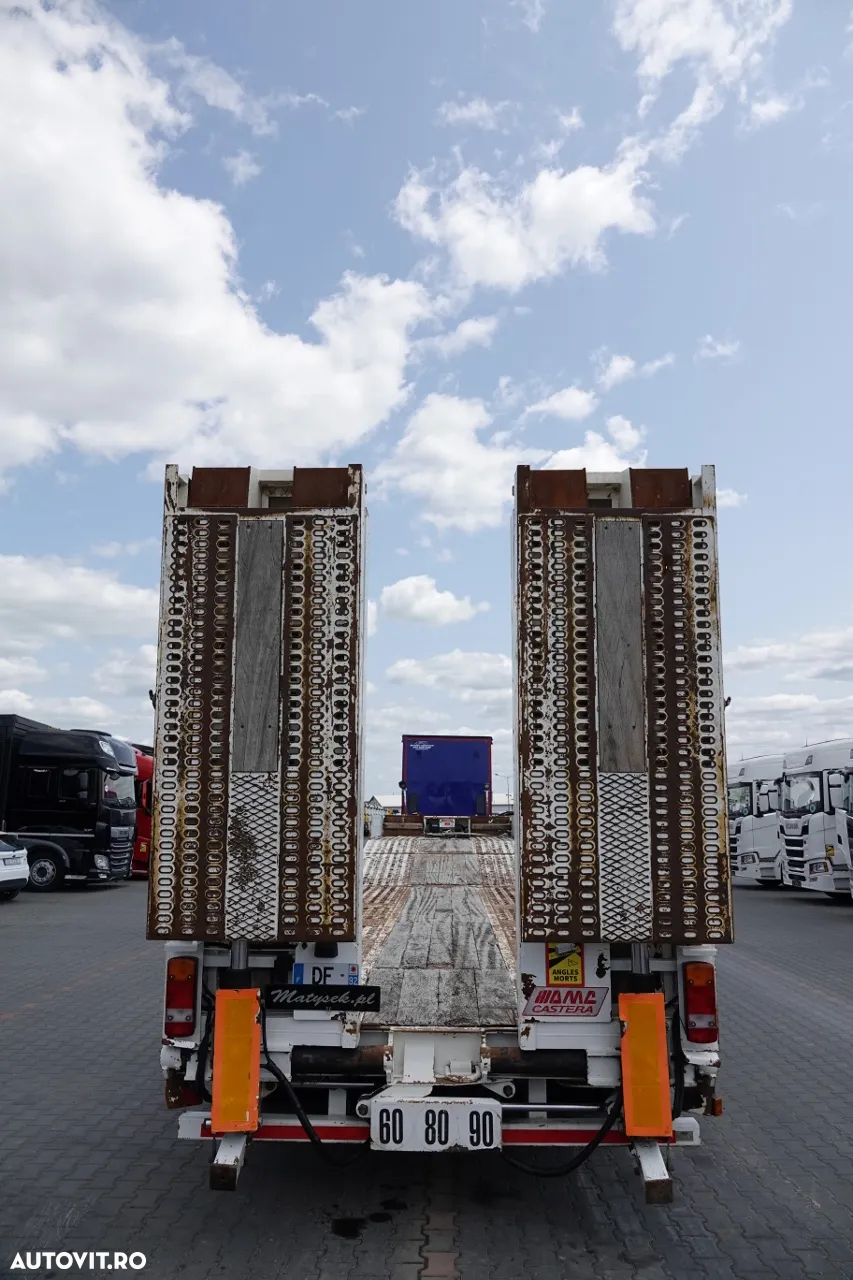 Castera REMORCĂ CASTERA / LOW LOADER / 13,4 M / PLATFORMĂ HIDRAULICĂ / RAMPE HIDRAULICE / AXIE DE DIRECȚIE / TROLIU - 12