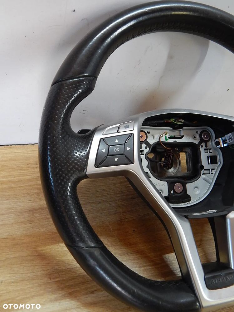 Kierownica skórzana AMG czarna Mercedes E klasa 212 W212 Lift w204 w207 08-16 Łuków części - 2