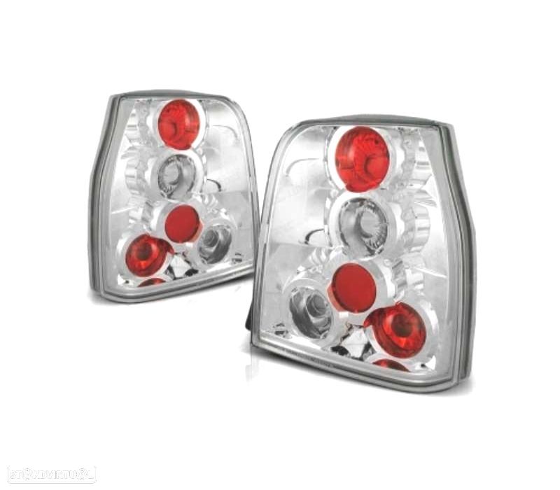 FAROLINS TRASEIROS VOLKSWAGEN VW LUPO SEAT AROSA 97-00 CROMADO - 1