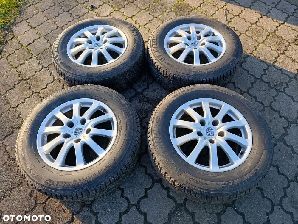 Cayenne I al. felga 17'' felgi aluminiowe alusy opony Michelin Latitude Alpin 235-65-17 zima bieżnik 6mm komplet felga 5 - 1