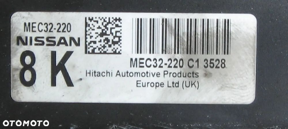 sterownik silnika ALMERA N16 1.8 16V MEC32-220 NISSAN - 2