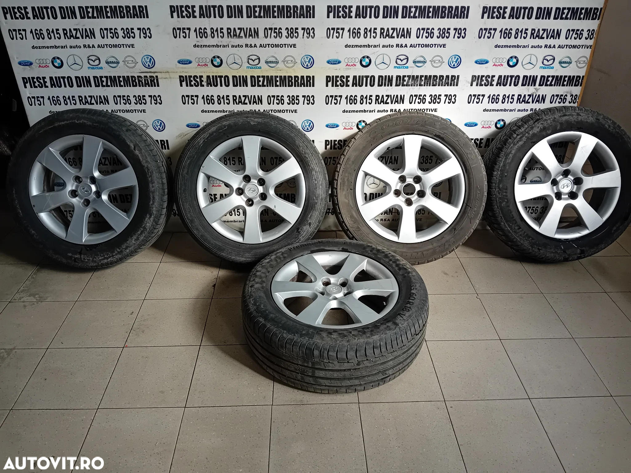 Set 5 Jante Aluminiu Hyundai Santa Fe 2 II 235/60R18 Prezoane 5x114.3 - 6