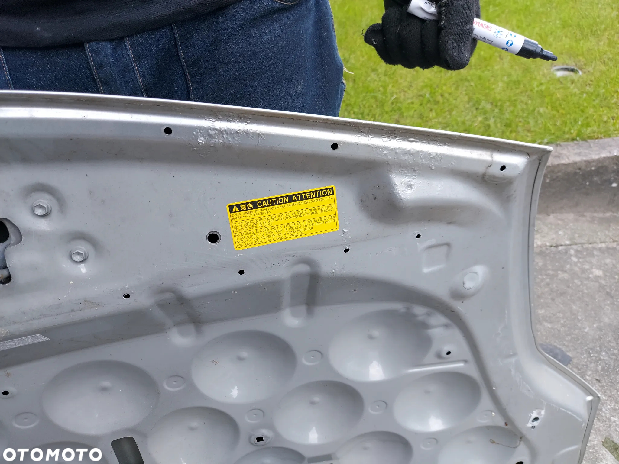 Toyota Prius II 04-08 Maska Oryginał Aluminium - 6