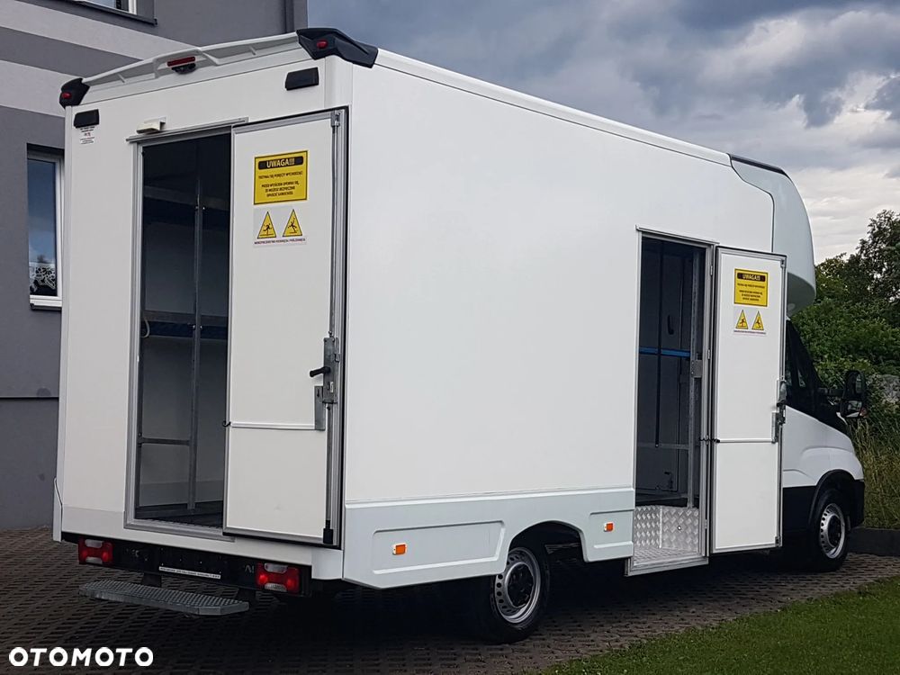Iveco DAILY KONTENER NISKOPODŁOGOWY 4,43x2,23x2,42 SKLEP FOODTRUCK BAR KLIMA KONIOWÓZ KAMPER - 35