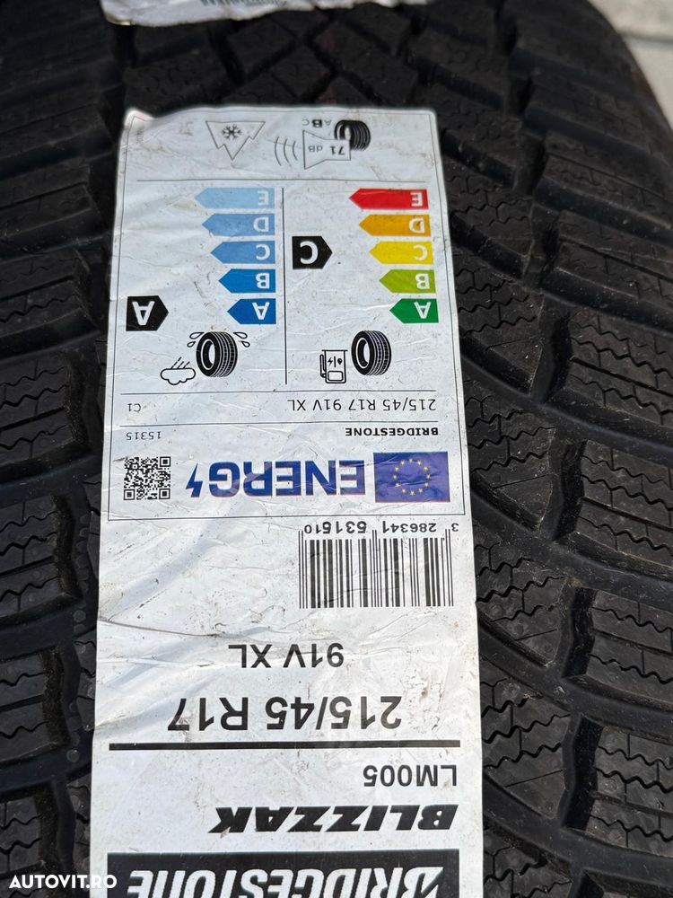215 45 R17 BRIDGESTONE NOI - 2