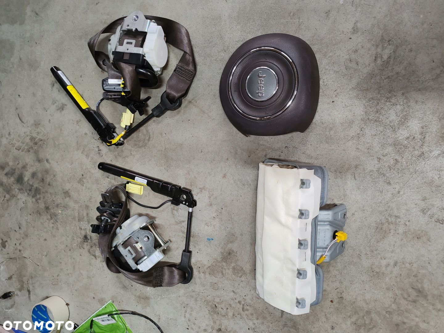 Poduszki powietrzne pasy air bag brązowe Jeep Renegade 14- - 3
