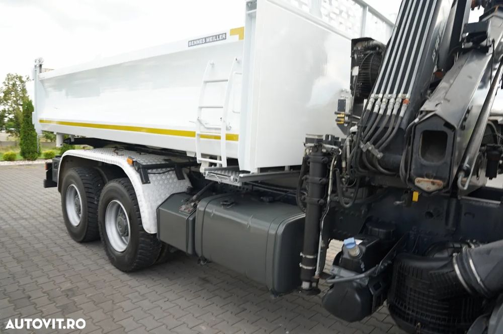 Mercedes-Benz ACTROS 3344 / 6x4 / BASCULATOR DUBLU / HYDRODOLT / + HIAB XS 166 HDS / RADIOCOMANDĂ / ROTATOARE / EPS + AMBREIAJ / EURO 5 / - 19