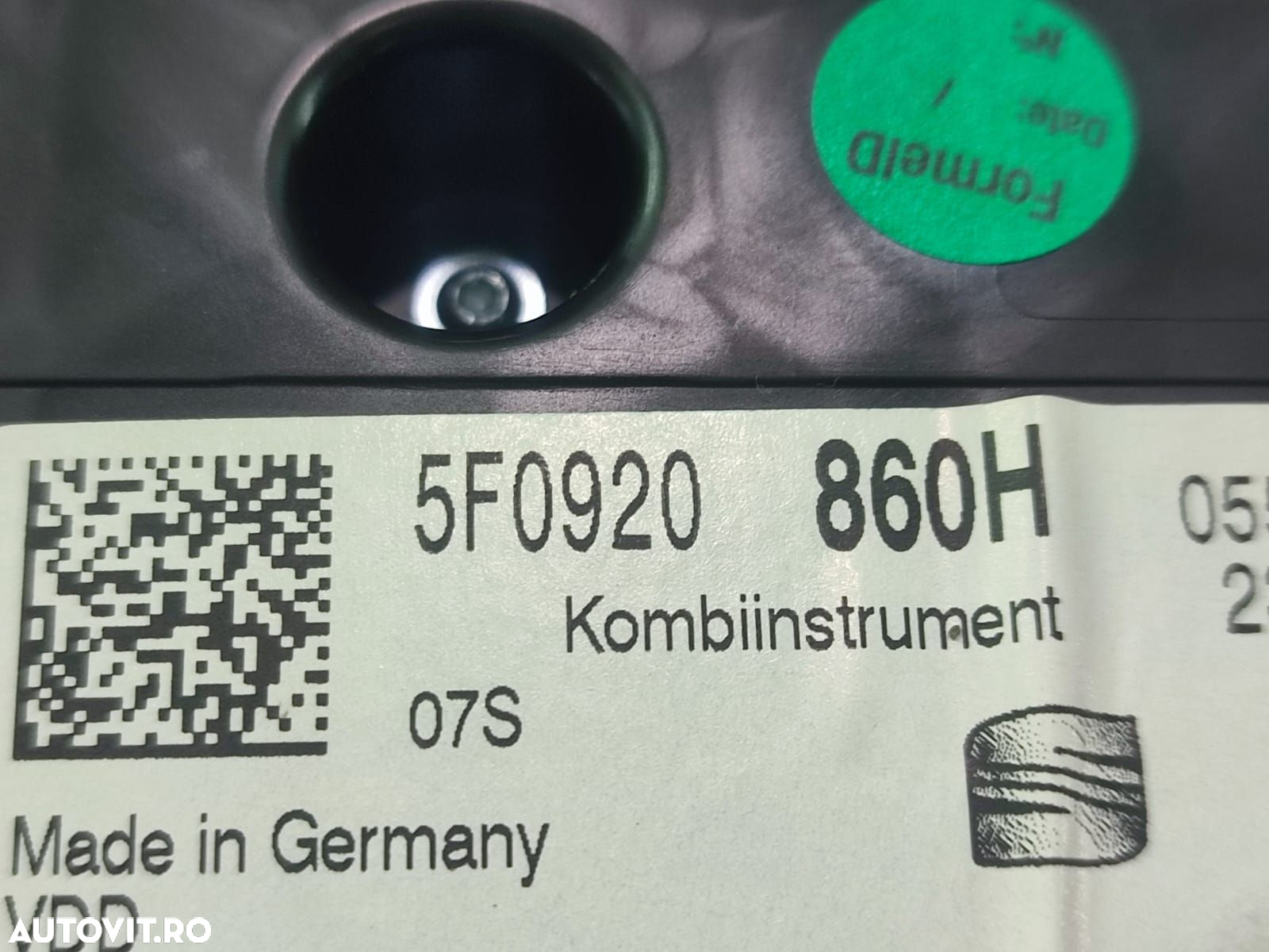 Ceasuri bord 5F0920860H Seat Leon 3 5F [2012 - 2016] 1.4 tsi CMBA - 2