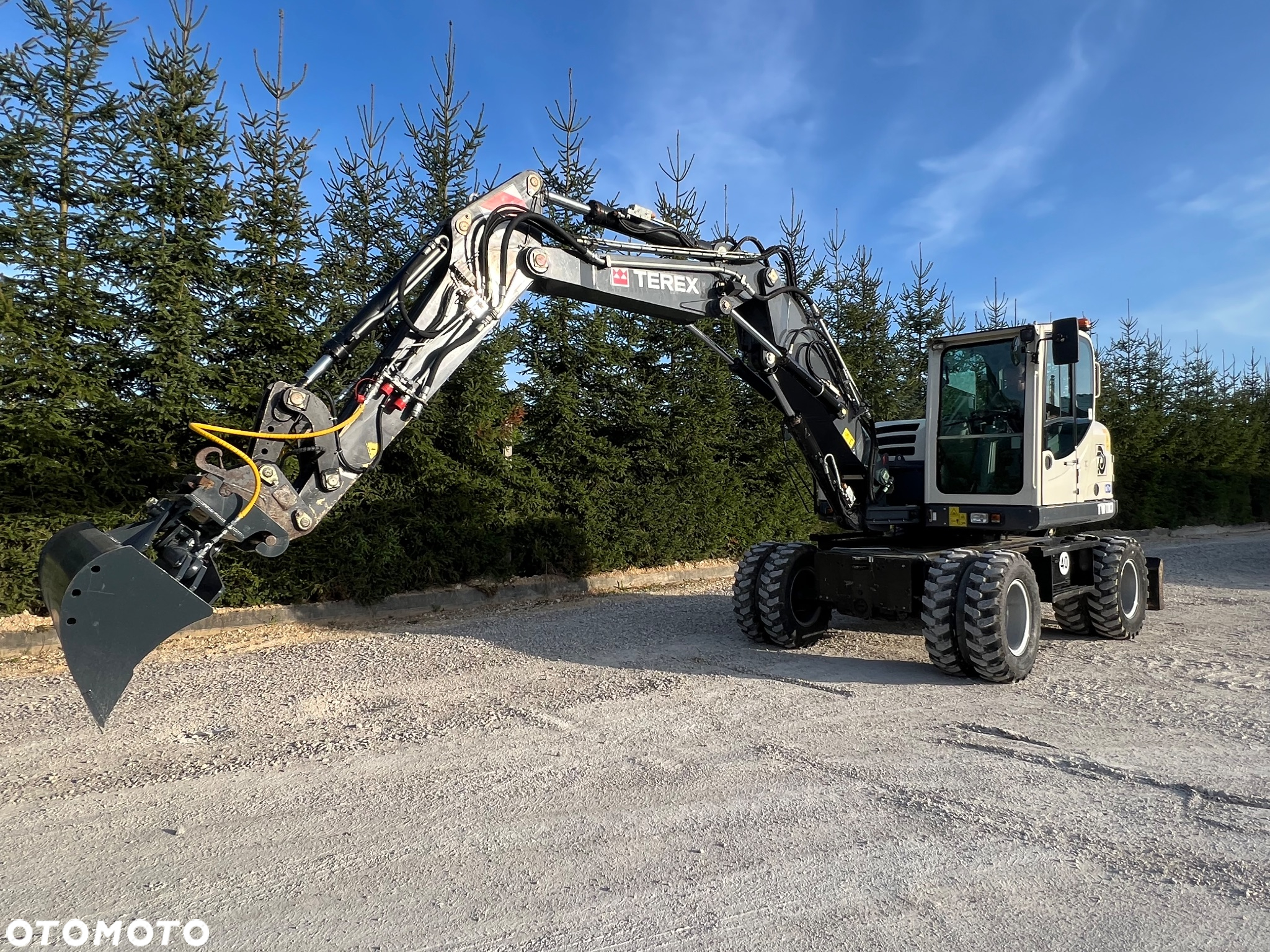 Terex Koparka kołowa TEREX TW110 3x łamane ramię TRIOLE BOOM wersja SPEED 4x4x4 2biegowa 40km/h 1 wł kpl dokumentów KLIMATYZACJA 11ton 4xoś skrętna TW 110  centr smarowanie Cat 313 DEUTZ Volvo Schaeff Jcb - 5