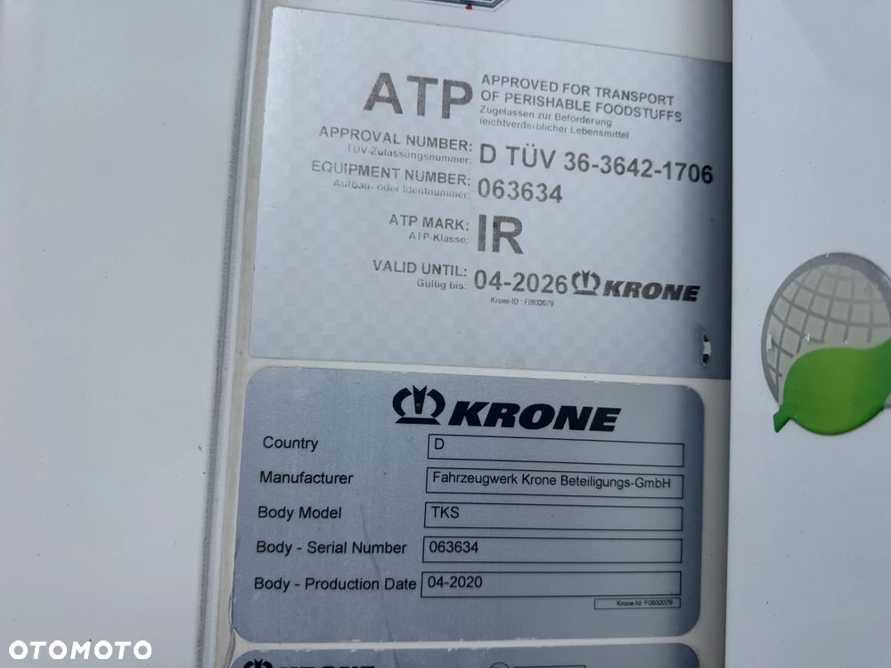 Krone Doppelstock, Thermo King SLXi 300, oś podnoszona!! 271.000km!! - 33