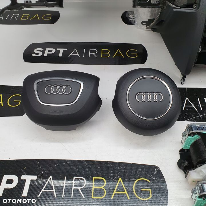 AUDI A5 DESKA ROZDZIELCZA KONSOLA KOKPIT PULPIT PODUSZKI AIRBAG AIR BAG PASY KIT SET - 6