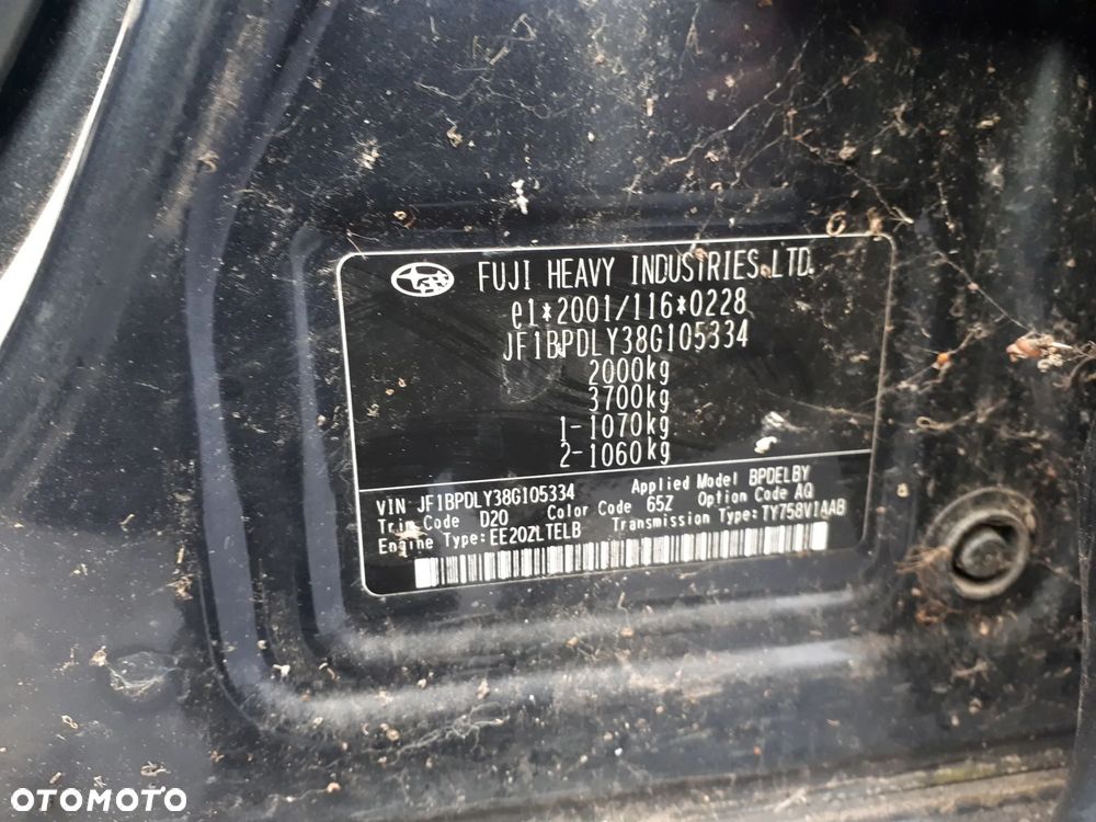 SUBARU LEGACY IV 06-08 LIFT 2.0 D PRZEŁĄCZNIK ZESPOLONY PAJĄK - 29