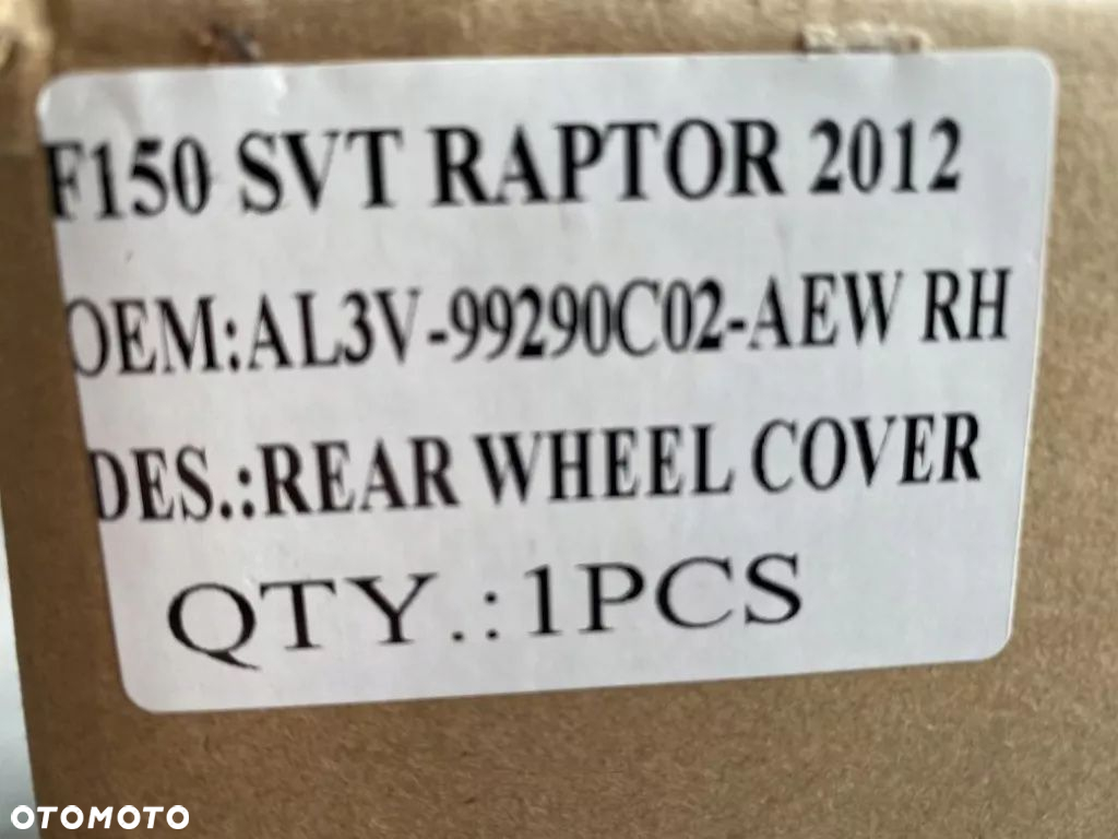 Listwa nakładka błotnika Tył F150 Raptor 2012 RH - 4