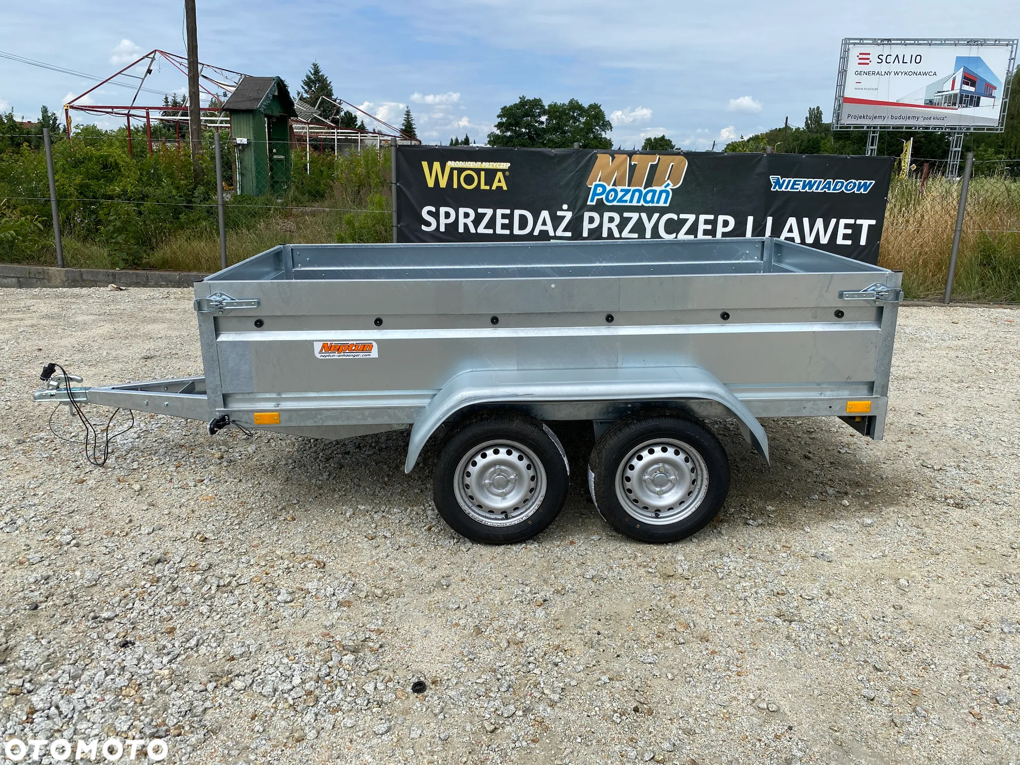 Neptun N7-263 2 PRO + 263x129x50 cm DMC 750 kg CAŁA PRZYCZEPA SPAWANA DWUOSIOWA WYSOKIE BURTY 50 CM BARDZO MOCNA NA KATEGORIE B RATY | LEASING | DARMOWA DOSTAWA DO 100 KM - 2