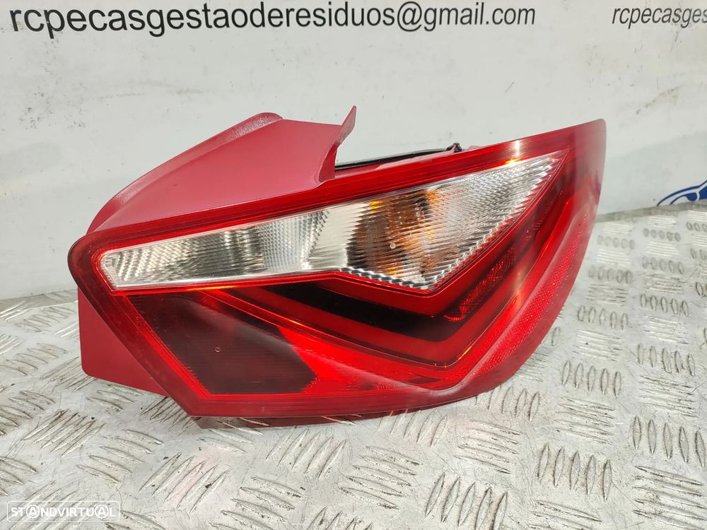 Conjunto Farolins Led Tras Traseiro Direito Esquerdo Seat Ibiza 4 IV 6J Facelift 3 Portas Original - 10
