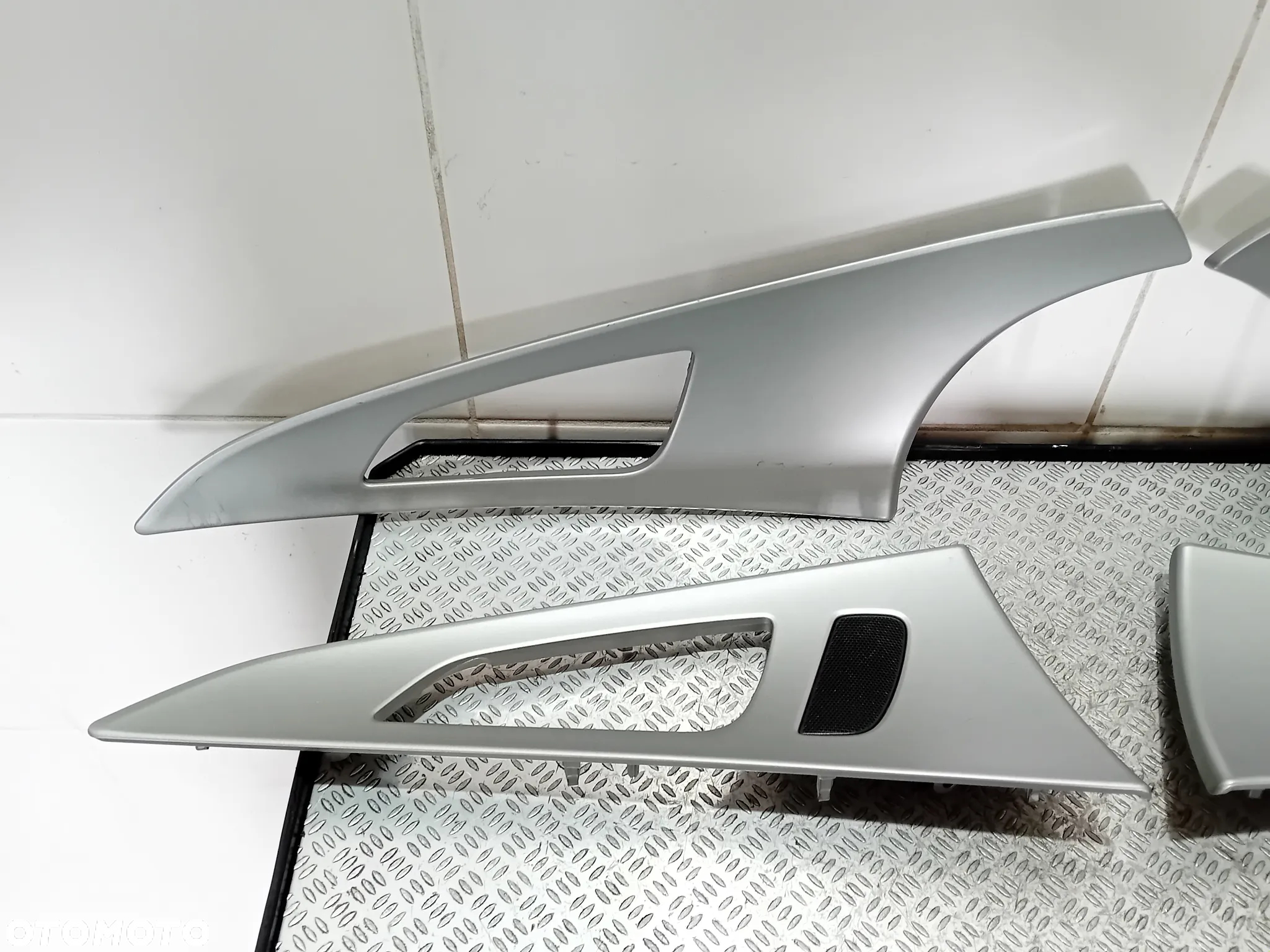dekory wnętrza komplet srebrne Audi A6 C7 2012 - 2