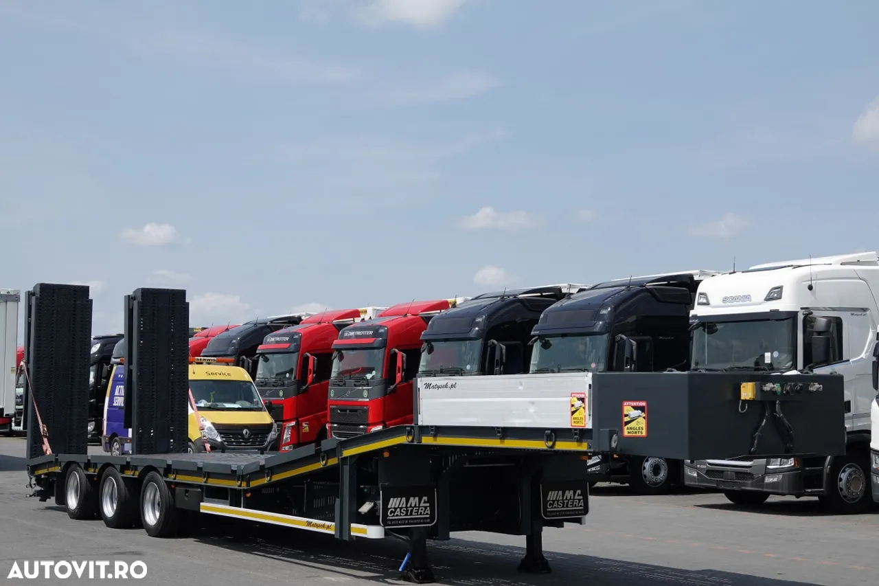Castera REMORCĂ AMC CASERA / LOW LOADER / 13,3 M / PLATFORMĂ HIDRAULICĂ / GAMA HIDRAULĂ / TROLIU - 10