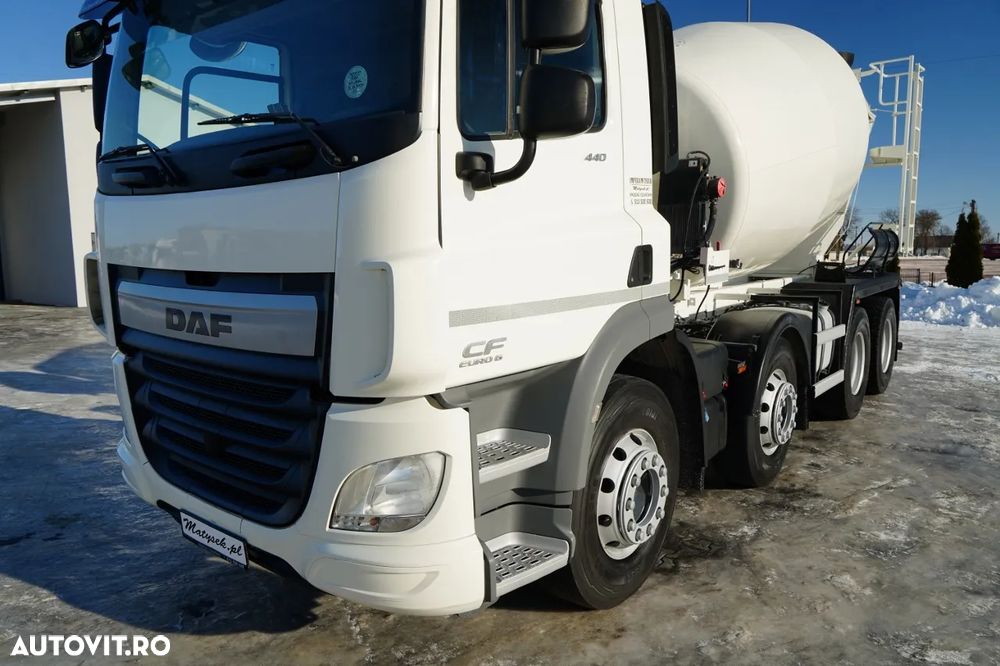 DAF CF 440 / 8x4 / BETONIERĂ SCHWING STETTER / BETONIERĂ 9 M3 / AUTOMATĂ / CAMERĂ / - 11