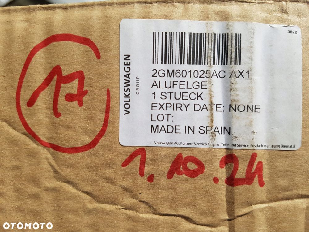 vw t-cross felga aluminiowa 7j 18 cali et39 2gm601025ac ax1 - 9