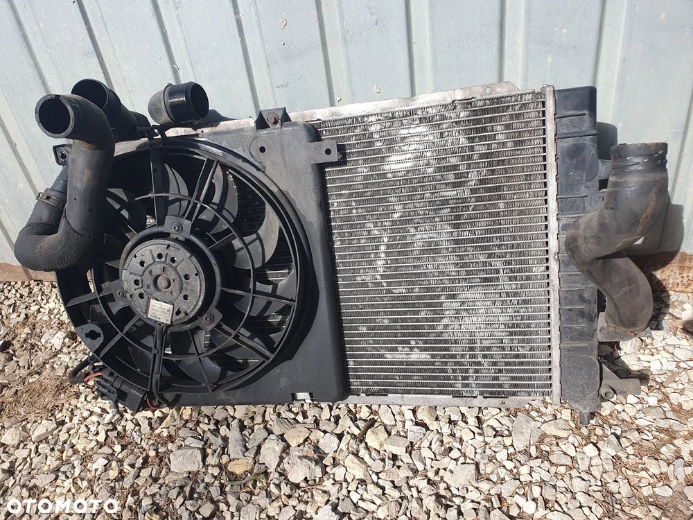 OPEL ASTRA H 1.9CDTI Z19DT KOMPLET CHŁODNICE WENTYLATORY ORYGINAŁ 0130303960 13132559 13213402 0130303304 24467444 - 2