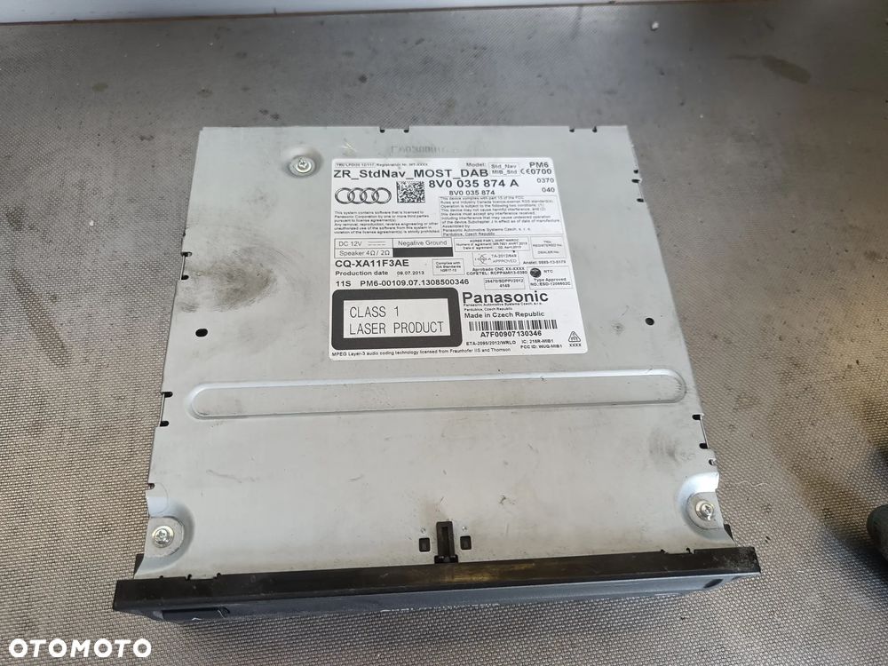 Radio Nawigacja Audi A3 8V Multimedia Czytnik Jednostka 8V0035874A - 2