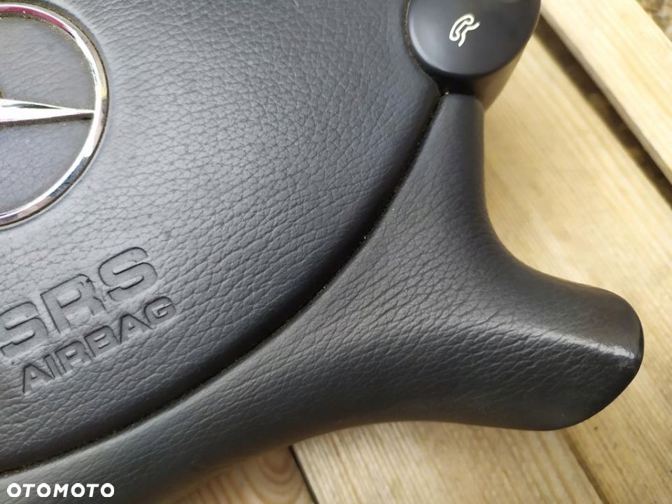 MERCEDES W209 CLK W211 LIFT W219 CLS PODUSZKA AIRBAG KIEROWNICY SKÓRZANA IGŁA - 3
