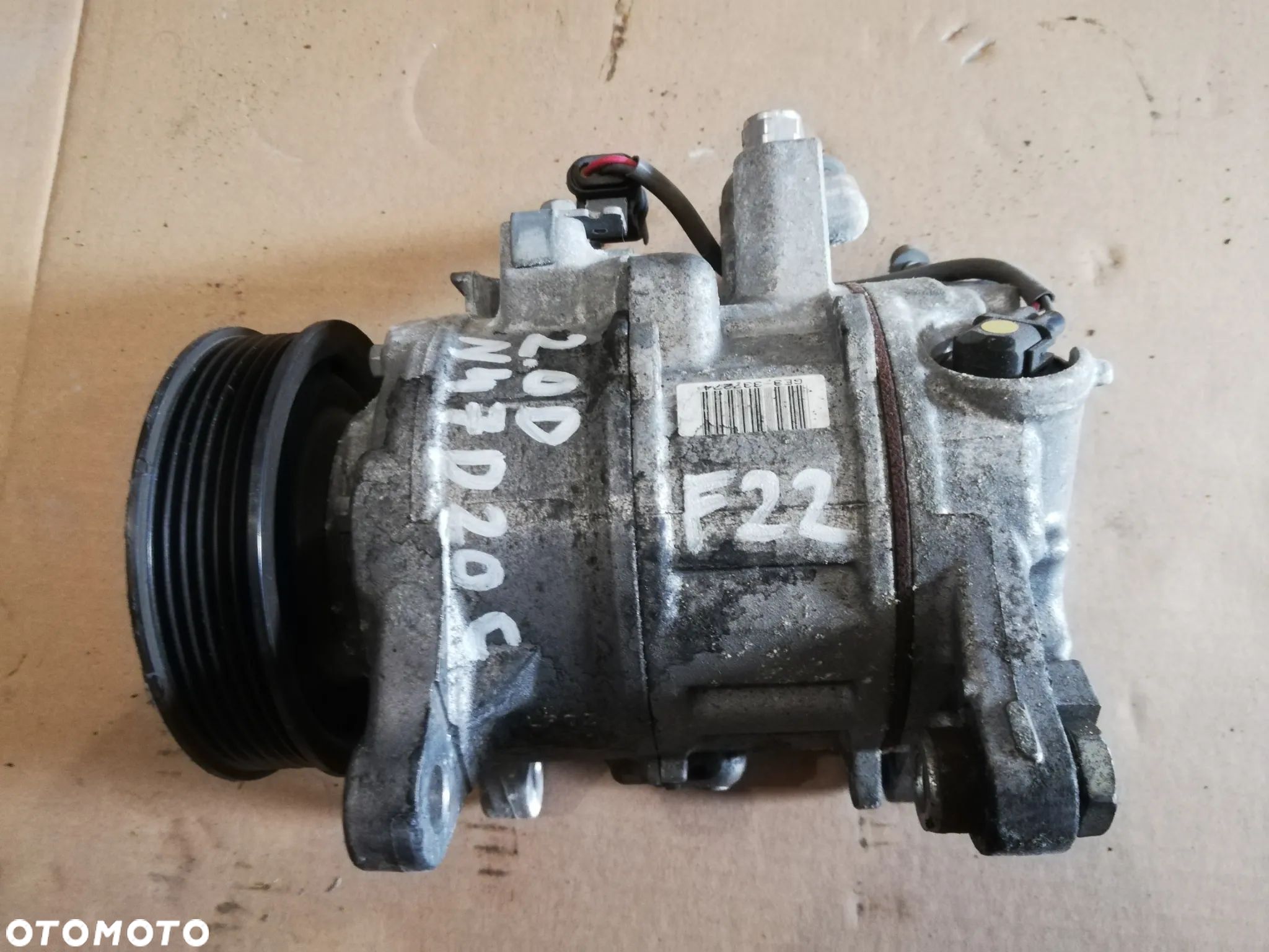 BMW 2 f22 2.0D 9330831 6seu14a GE447150-5722 N47D20C KOMPRESOR - 1