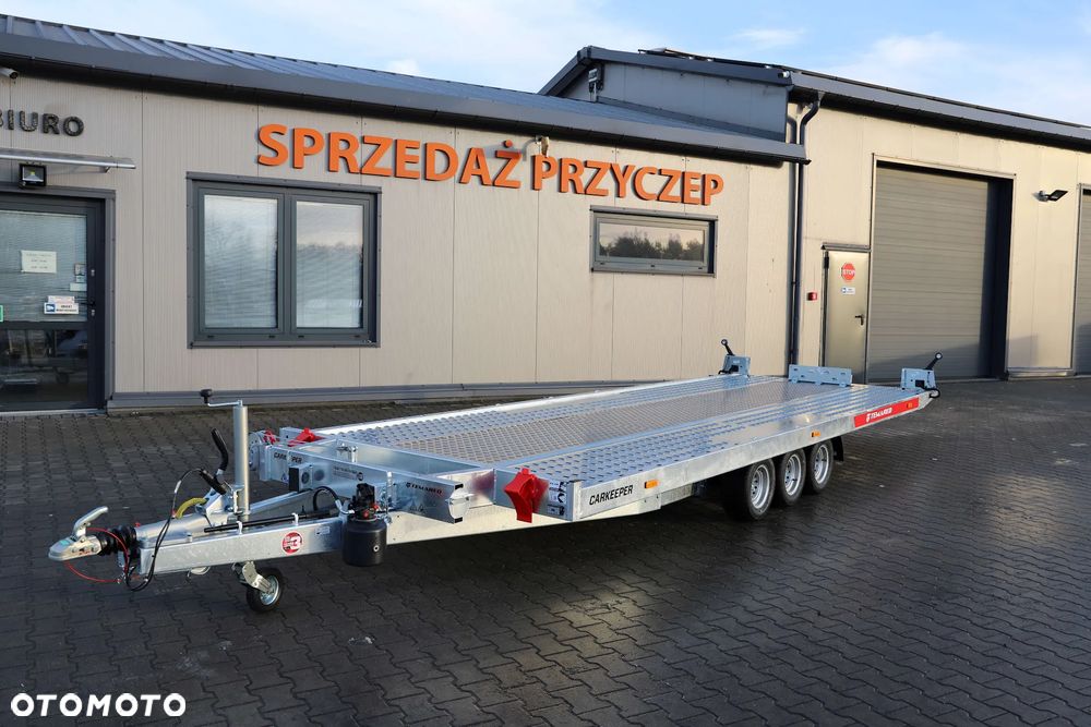 TEMARED /MARTZ CARKEEPER 5820/3 3,5T 580x207cm, Uchylna hydraulicznie , Wypełnienie sklejka+blachy alu, 3 osie, DMC 3500kg ,koła 10 - 1