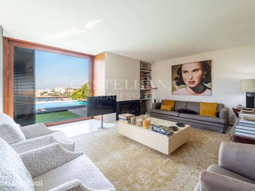 Moradia T6 com vista rio/mar piscina e jardim na Afurada - Grande imagem: 2/47