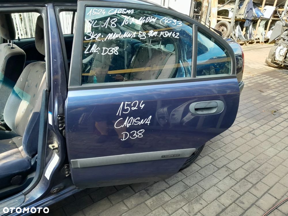 MITSUBISHI CARISMA DRZWI LEWE TYLNE LEWY TYŁ KOLOR: D38 - 1