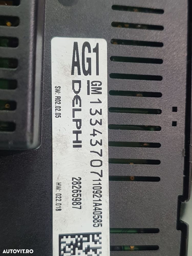 Panou clima 13343707 Opel Astra J [2009 - 2012] 1.7 cdti A17DTR - 2