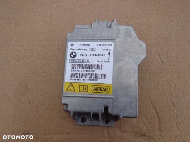 MODUŁ STEROWNIK PODUSZEK SENSOR AIRBAG BMW E81 E87 E84 E82 E90 E91 E92 - 1