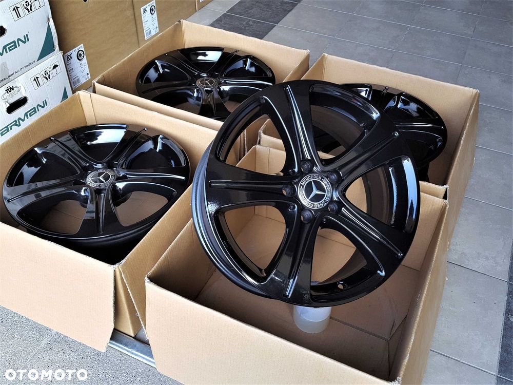 Alufelgi 17 5x112 Mercedes A B C E S V CLA GLA GLC ML Vito Czarne 214# - 2