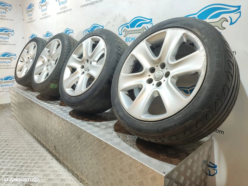 Conjunto Jantes 18 Originais Jaguar 8.5J ET49 5X108 8X231007BA - 7