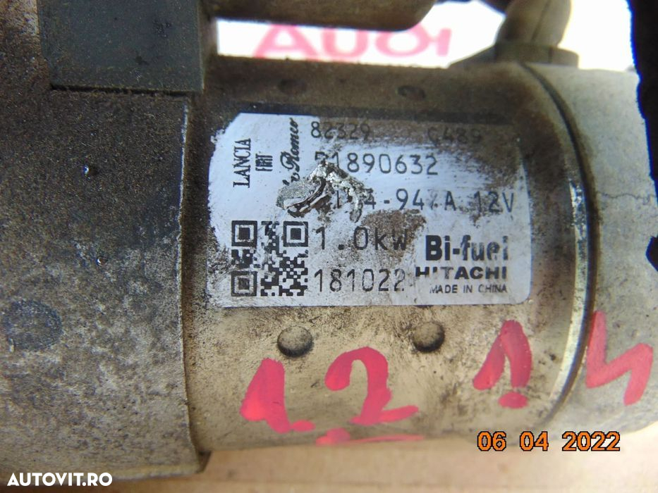 electromotor Fiat 1.2 1.4 punto 500 500c lancia alfa romeo mito gpl pa - 2
