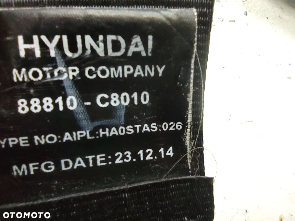 PAS BEZPIECZEŃSTWA 88810-C8010 HYUNDAI I20 II 3 DRZWI COUPE LEWY PRZEDNI ORYGINAŁ - 7