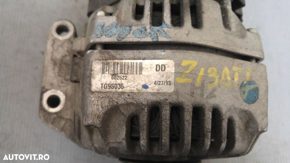 Alternator 1.3 d z13dtj opel combo meriva a corsa d tg9s036 ⭐⭐⭐⭐⭐ - 2