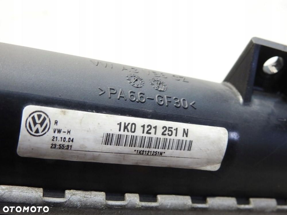 CHŁODNICA WODY VOLKSWAGEN TOURAN I 2.0 TDI 1K0121251N - 5