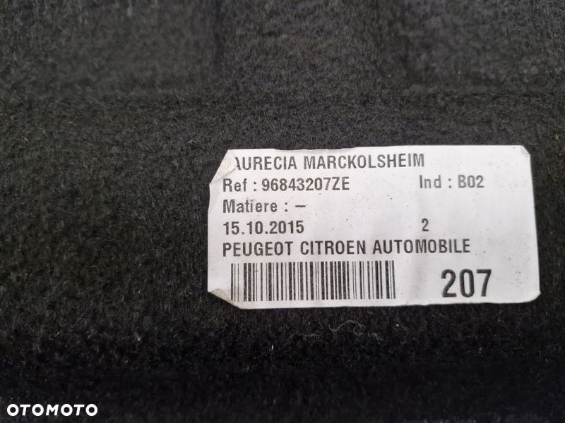 PEUGEOT 3008 I 1 PÓŁKA BAGAŻNIKA TYŁ TYLNA 96843207ZE - 9
