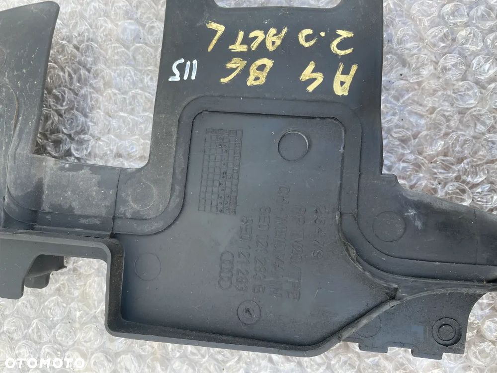 KANAŁ OSŁONA POWIETRZA AUDI A4 B6 2.0 ALT 8E0121283B - 2
