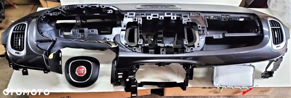FIAT 500L KOMPELT PODUSZEK DESKA KONSOLA AIRBAG KIEROWCA PASAŻER ORYGINAŁ DEMONTAŻ - 2