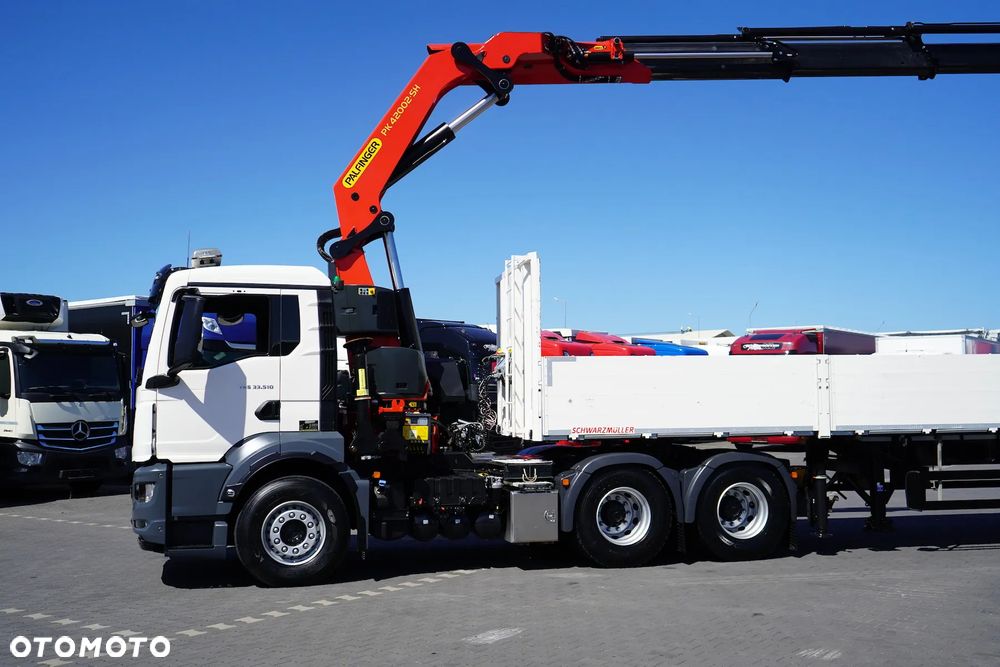 MAN TGS 33.510 / 6 X 4 / HDS PALFINGER PK 42 002 SH-E / WYSIĘG 17 M - 23