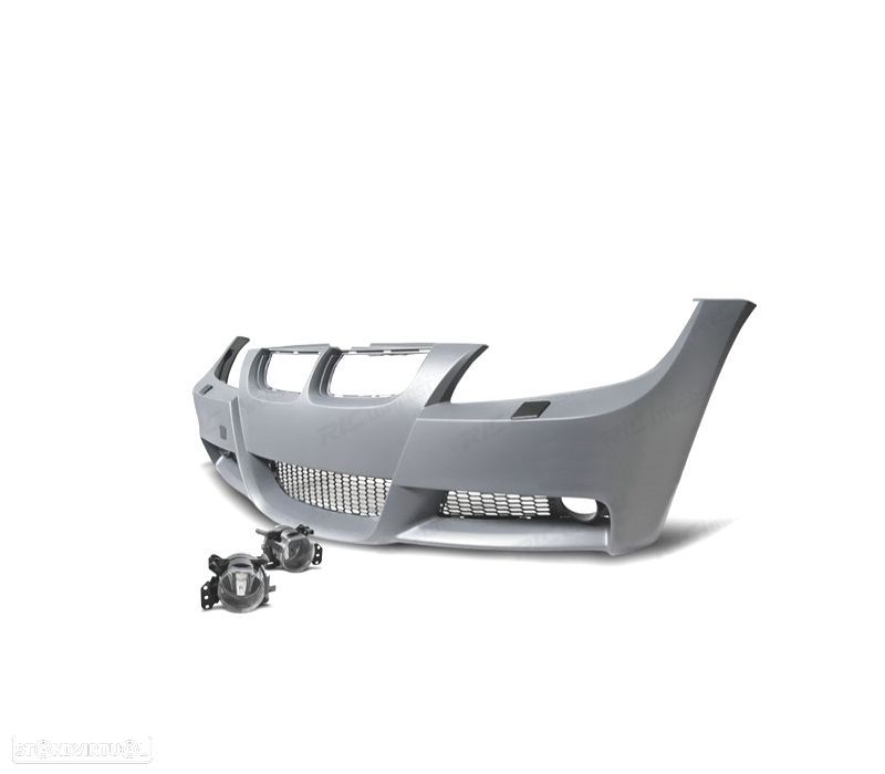 PÁRA-CHOQUES FRONTAL BMW E90 E91 05-08 LOOK M + FARÓIS NEVOEIRO - 2