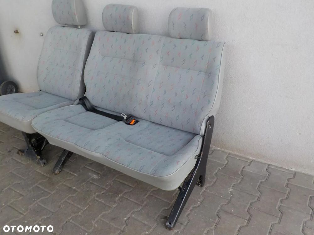 VW T4 FOTEL FOTELE SIEDZENIA RZĄD ŚRODKOWY TYŁ - 5