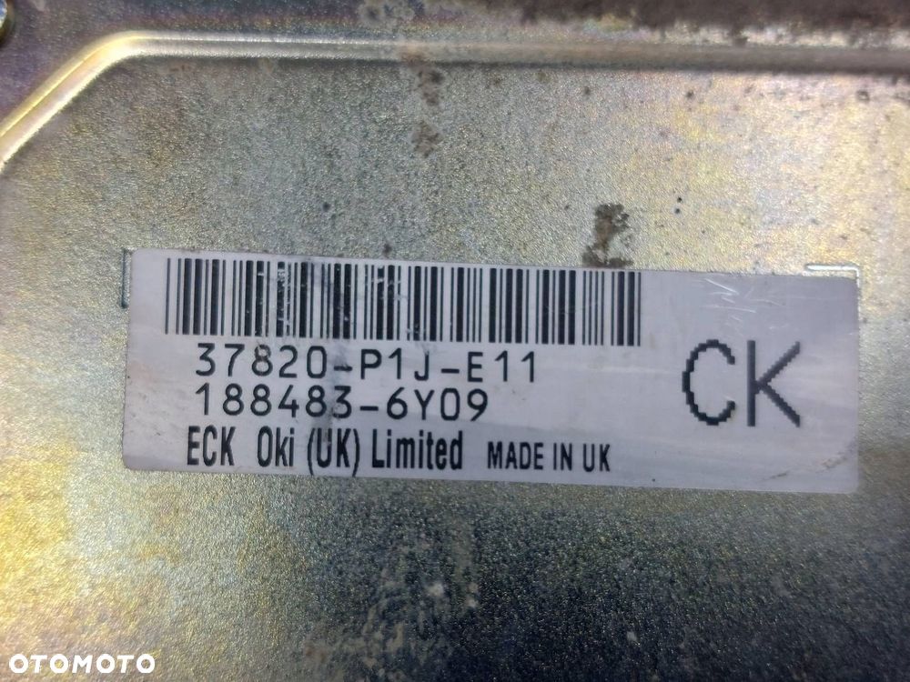ZESTAW STARTOWY STEROWNIK KOMPUTER ECU HONDA CIVIC VI 1.4 16V 37820-P1J-E11 - 2
