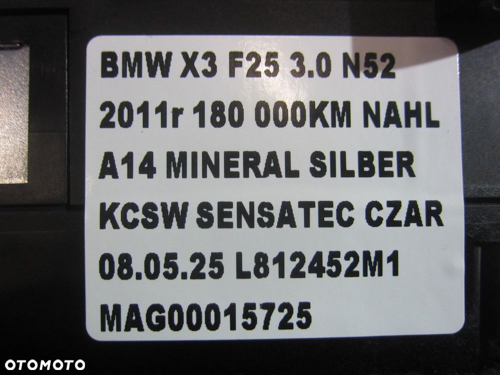 BMW X3 F25 F10 F07 X4 LEWAREK DŹWIGNIA BIEGÓW 61319239504 9239504 ŁADNY - 10