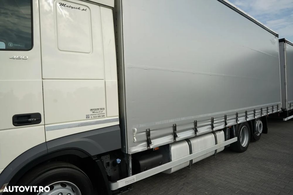 DAF XF 480 / COMBINAȚIE TANDEM / SSC / DRIVE-THROUGH / 120 M3 / I-PARK COOL / PUNTE RELAXABILĂ / ACOPERIȘ RELAXABIL / REMORCĂ - 9